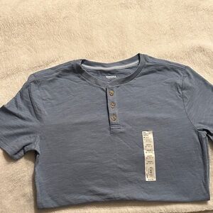Sonoma Slate Blue Henley Tee